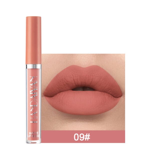 Handaiyan Matte Lip Glaze Liquid Lipstick Mini Tube Lip Gloss Waterproof Non Stick Cup Lip Gloss Genuine - Image 10