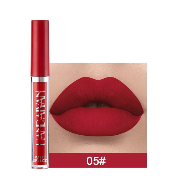 Handaiyan Matte Lip Glaze Liquid Lipstick Mini Tube Lip Gloss Waterproof Non Stick Cup Lip Gloss Genuine - Image 4