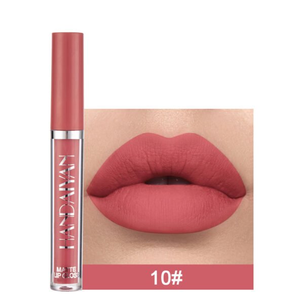 Handaiyan Matte Lip Glaze Liquid Lipstick Mini Tube Lip Gloss Waterproof Non Stick Cup Lip Gloss Genuine - Image 3