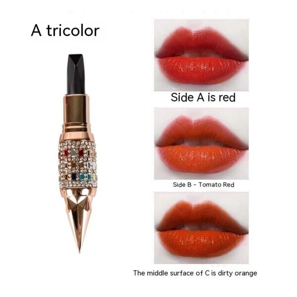 Queen Truncheon Three-color Lipstick Matte Finish Moisturizing Lipstick - Image 7