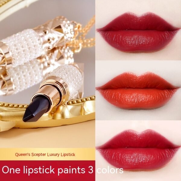 Queen Truncheon Three-color Lipstick Matte Finish Moisturizing Lipstick - Image 8